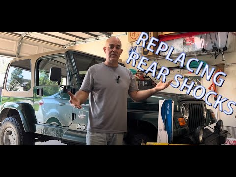 Jeep Wrangler TJ Rear Shock Replacement **In Minutes** #jeepwrangler #jeepwranglertj