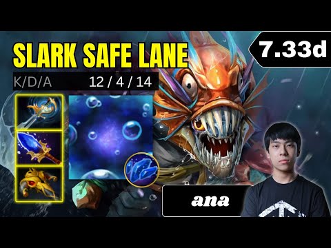 PATCH 7.33d - ana Slark Safe Lane Gameplay - Dota 2 Full Match Gameplay