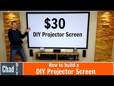 How to build a projector screen