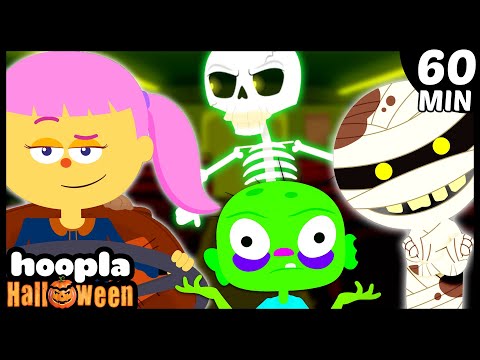 Hoopla Halloween | Wheels On The Bus | Halloween Music