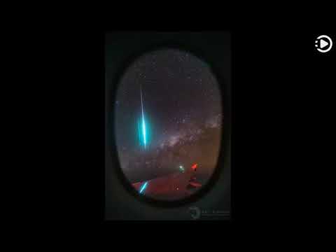 APOD: 2019-10-10 - Mid-Air Meteor and Milky Way (Narrated by Joanna)