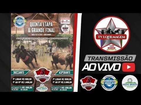 VAQUEJADA AO VIVO / FINAL CAMPEONATO GADOBRAVENSE / PARQUE GADO BRAVO SHOW / GADO BRAVO - PB