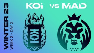 LEC Winter Split 2023 - W2D2 - KOI vs MAD