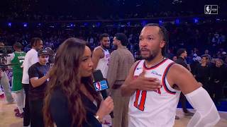 Jalen Brunson kept his composure after 30-PIECE over Boston 😤 'Onto the next one!' | NBA on ESPN