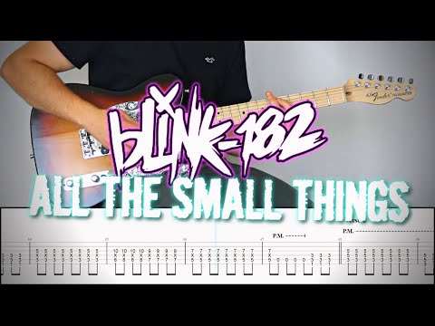 BLINK-182 -  ALL THE SMALL THINGS | Guitar Cover Tutorial (FREE TAB)