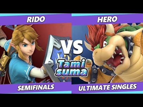 TAMISUMA 190 Semifinals - Rido (Link) Vs. Hero (Bowser) Smash Ultimate SSBU