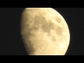 incredible amazing harvest moon upclose detail of craters 1080p hd 100x zoom v500