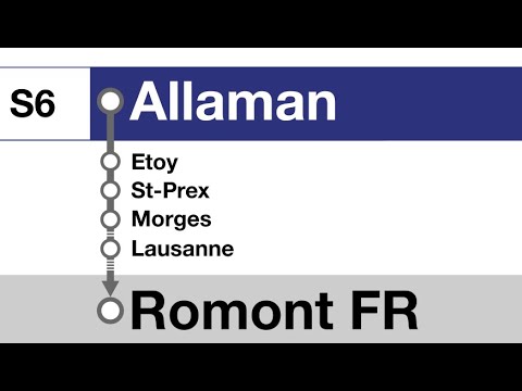 annonces CFF » S6 Allaman — Palézieux — Romont FR (2023) | RER Vaud | SLBahnen