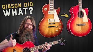 Video thumbnail for Les Paul… Goes ACOUSTIC?  Introducing the all new Gibson Les Paul Parlor Acoustic Guitar! by Eddie's Guitars
