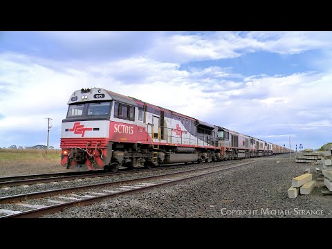SCT 6PM9 Mixed Freight Train - Boxcars / Containers / Steel (29/8/2023) - PoathTV Australian Railway
