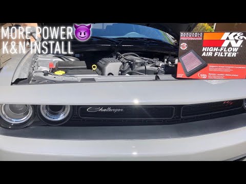 Installing K&N Air Filter on Dodge Challenger Scatpack