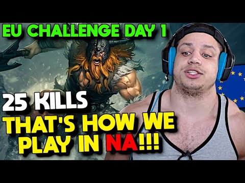 Tyler1 Shows his NA Olaf - Eu Challenge - Placements 2/10