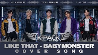 Download lagu BABYMONSTER - LIKE THAT | K-POP | BOYGROUP REMAKE  | VIDEO LYRICS | K-PACK | Virtual Boygroup mp3