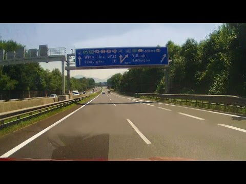 Driving up to Salzburg