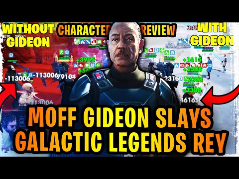 Moff Gideon Counters Galactic Legends Rey HARD - New Ultimate Plug N' Play - SWGoH Character Review