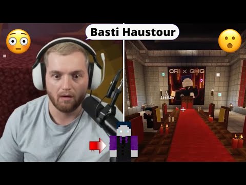 BastiGHG shows me his crazy house in Craft Attack😱👀😮