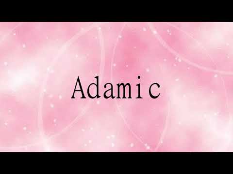 how to pronounce the english word  Adamic.amazing resource.learn from me.