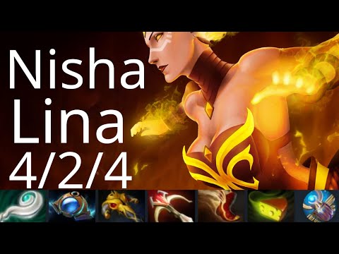 Nisha Lina vs Pugna - i do love this carry pick - VP.P vs Secret game3 - OGA Dota PIT