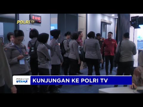 KUNJUNGAN PERSONEL HUMAS POLRI KE STUDIO POLRI TV