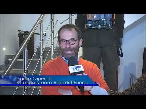 2017-04-06-TV Prato TG, Mostra "Pompieri-mezzi, uniformi e attrezzature"