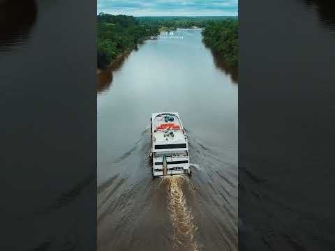 As águas voltaram, o rio Amazonas voltou🛳️🙏🏽 #uarini #amazonas #djiair2s #brasil