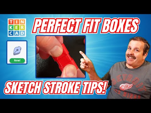 Perfect Fit 3D Printed Boxes: Tinkercad Sketch Stroke Tips! 💯🔥