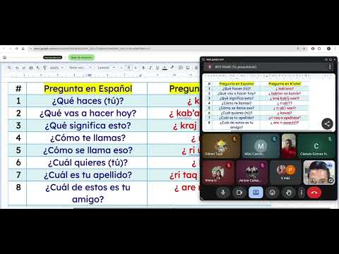 K'iche' language class, asking questions in K'iche'