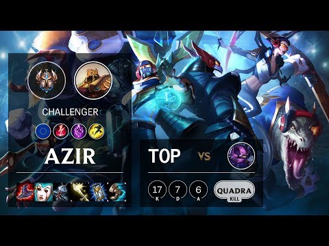 Azir Top vs Kennen - EUW Challenger Patch 10.3