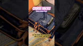 EASY CRUISE HACKS: Extra Storage Space 🛳️ 🧳 #travel #shorts #hack #cruise #easy