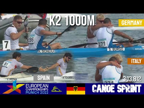 K2 Men 1000m Final  | GERMANY CHAMPION | European Championships Munich 2022