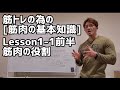 【Lesson1-1】筋肉とは-前半【筋肉の役割】/筋トレの為の[筋肉の基本知識講座]