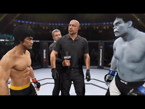 Bruce Lee vs. The Hulk (EA Sports UFC 2) - Epic Battle 💯 🐲 - Dragon Fights 🐉