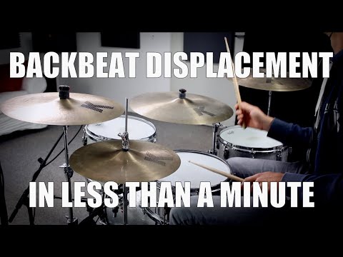 Displaced Backbeats in less than a Minute - Daily Drum Lesson