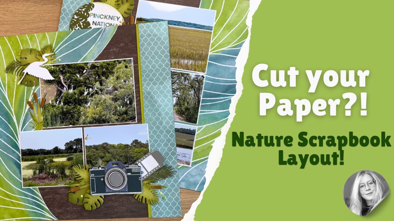 Scrapbook Layout | This Bonus Paper Trick Makes Your Photos POP!