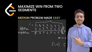 YouTube video '2555. Maximize Win From Two Segments | LeetCode'