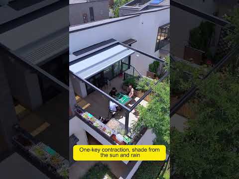 Folding canopy awning#awnings #fabricawning #cassetteawning #electricawning #retractableawning