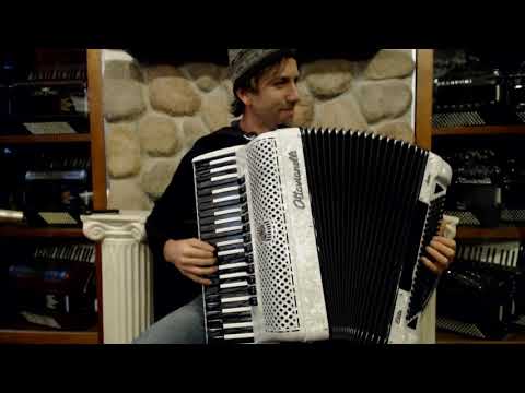 OTTAELJAZ120WHINV - White Ottavianelli Elite Jazz Piano Accordion LMMH 41 120 $7999