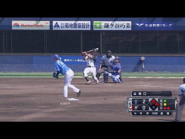 【ファーム】反撃開始!! ファイターズ・今井の一打で点差を縮める!! 2018/8/1 F-DB(ファーム)