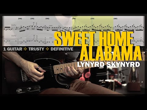 Sweet Home Alabama | Guitar Cover Tab | Guitar Solo Lesson | BT with Vocals 🎸 LYNYRD SKYNYRD