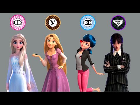 What would Disney Princesses Elsa, Wednesday & Ladybug look like in modern fashion?