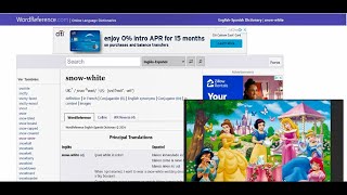 5-22-2024 - Disney Princesses👑👸 English to Spanish on WordReference.com (3 minimum)