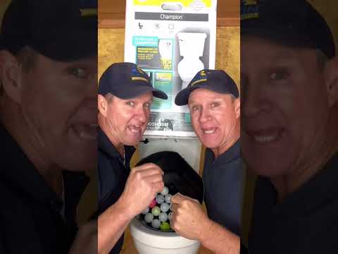 Can the American standard champion toilet REALLY flush a bucket of golf balls?
