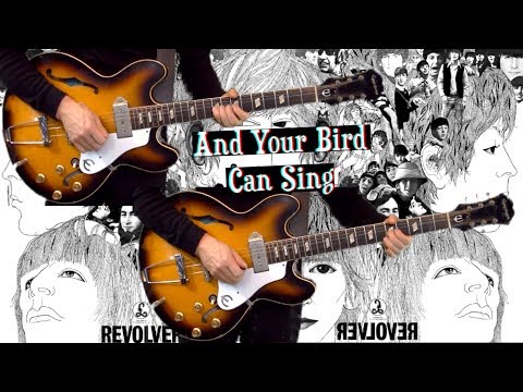 And Your Bird Can Sing | On 1 Guitar + Studio Version | Guitars, Bass & Drums | Instrumental Video