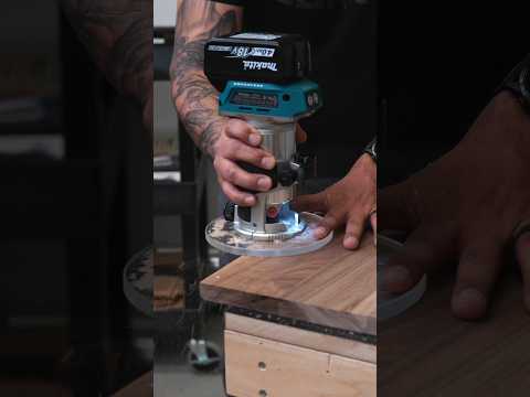 Do you own the Makita cordless router? Upgrade your base plate for ultimate stability! #woodworking