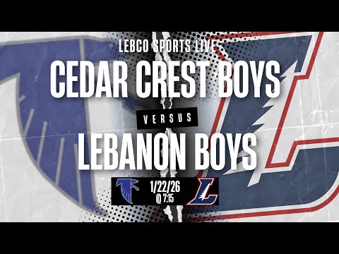 Cedar Crest @ Lebanon Boys Basketball 1/22/26