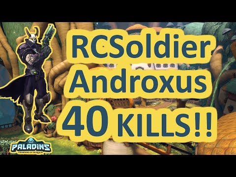 RCSoldier Androxus 40 Kills!! Paladins Ranked Game Play 1440p High Quality VIdeo
