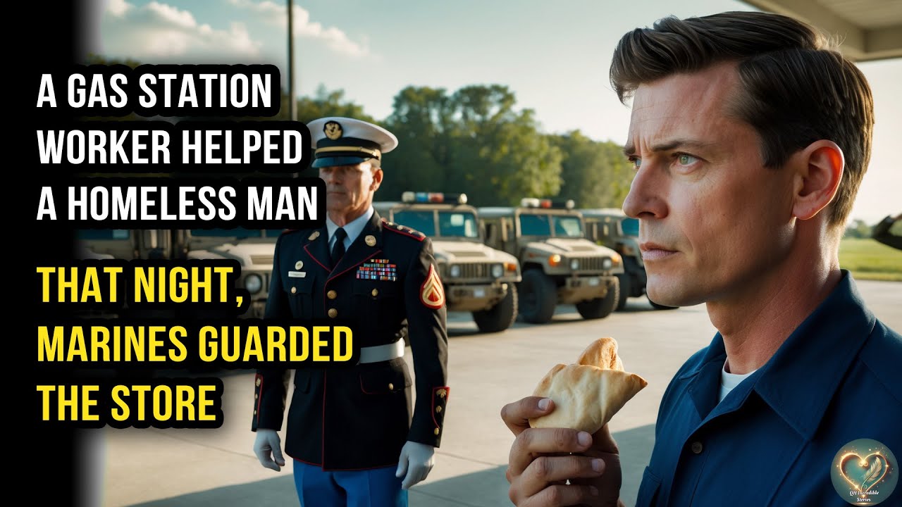 A Gas Station Worker Helped a Homeless Man — That Night, Marines Guarded the Store