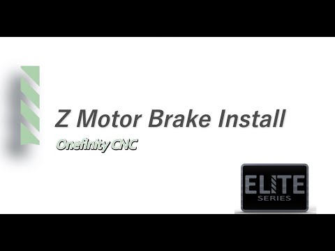 How To Install the Onefinity CNC Z-20 Motor Brake | Support