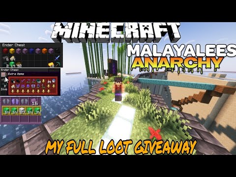 Mega Loot Giveaway in MalayaleesCraft Anarchy Server 😱 | Minecraft