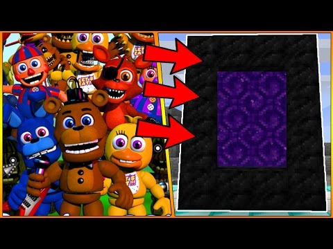 Unbelievable! Create a Portal to FNAF World in Minecraft!